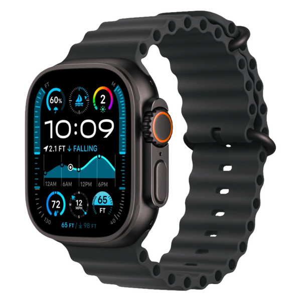 Смарт-часы Apple Watch Ultra 2 GPS + Cellular 49 mm Black Titanium Case with Black Ocean Band (MX4P3) MX4P3 фото