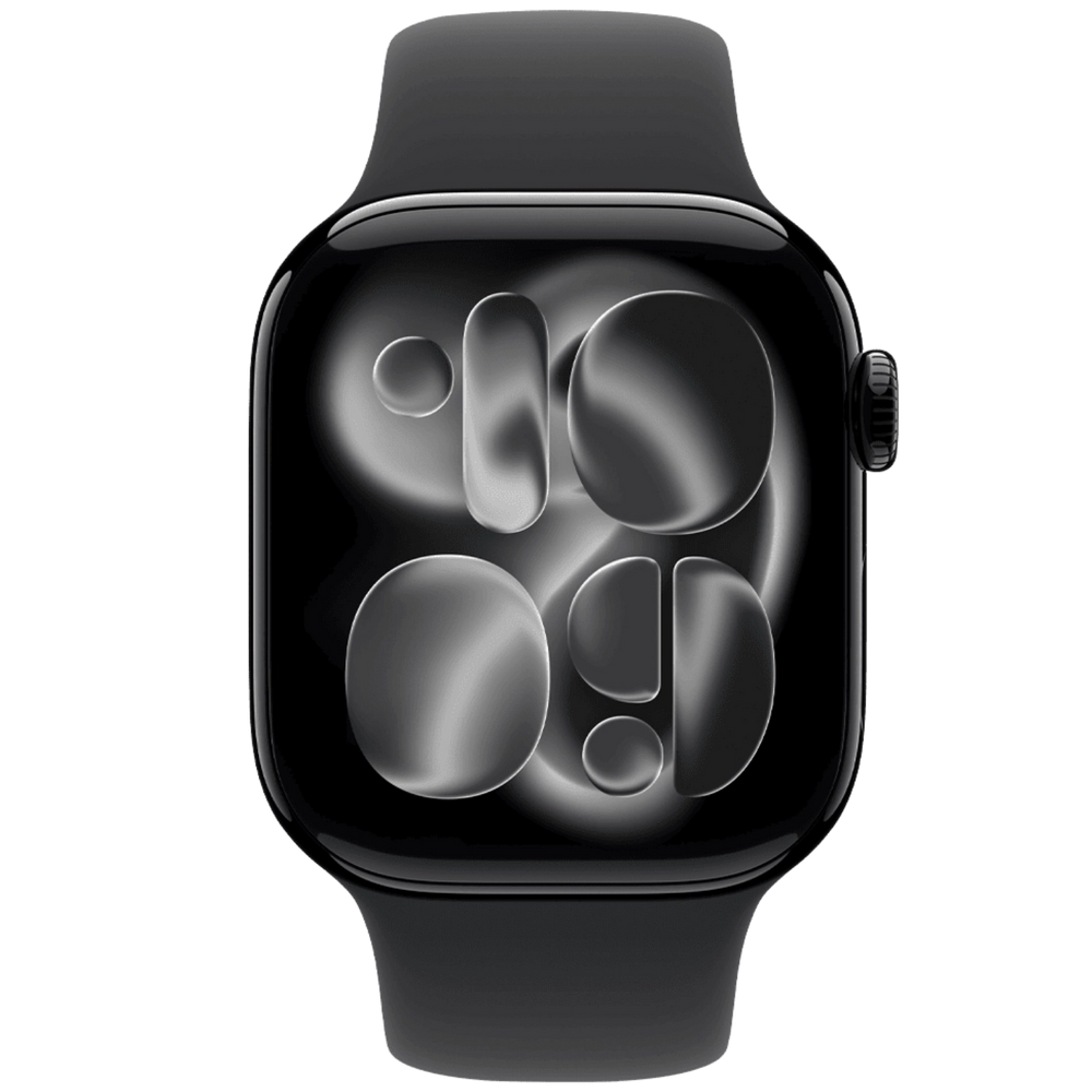 Смарт-годинник Apple Watch Series 11 GPS 42 mm Jet Black Aluminum Case with Black Sport Band - S/M (MEQT4) MEQT4 фото