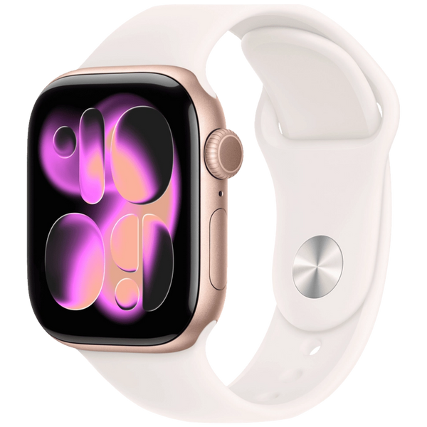 Смарт-часы Apple Watch Series 11 GPS 46 mm Rose Gold Aluminum Case with Light Blush Sport Band - M/L (MEV74) MEV74 фото